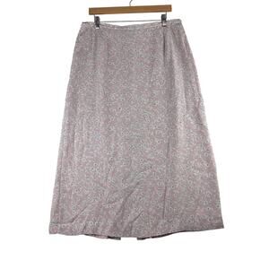 Vintage Casual Corner Annex Midi Skirt Women's 16/34" Petal Pink Ditsy Floral